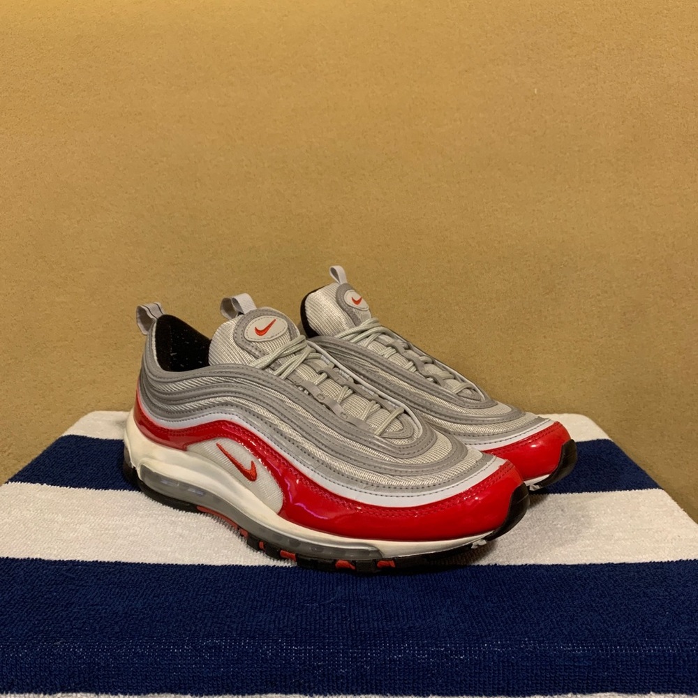 Nike Air Max 97 Red and Gray Sneakers